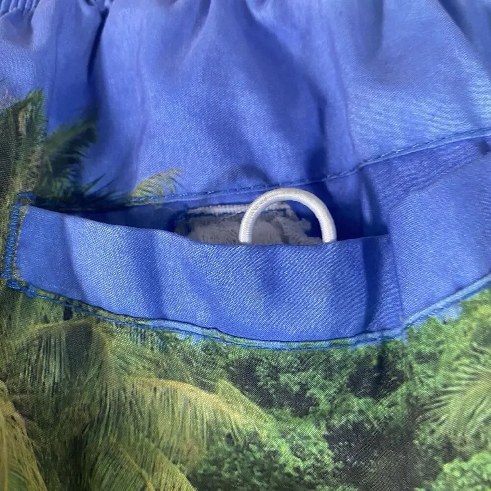 Tokyo Laundry Swim Board Lined Shorts Men W32 XL Hawaiian Tropical Floral Beach
